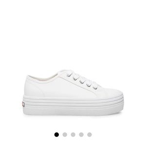Steve Madden Bobbi 30 White Platform Sneakers